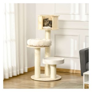 Klimboom - LuxeKatten - Groot platform - Sisal stammen - Grijs
