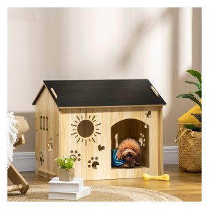 Hondenhut - Zaza Home - Ventilatieopeningen - MDF Eiken