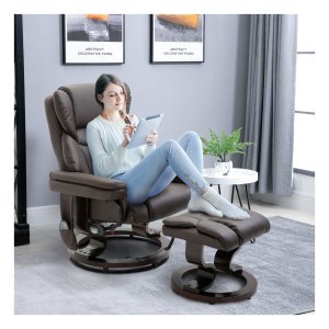 Massagestoel - LuxRelax - Heerlijke voetenmassage - Diepe kneedmassage - bruin