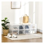 Schoenenopslagplank - DIY - 8 compartimenten - Ventilatieopeningen - Transparant