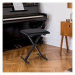 Pianobank - Verstelbare en comfortabele bank - Zwart