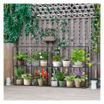 Plantenplank - 3 niveaus - Staal - Donkergroen