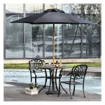 Tuinparasol - Bamboe Bescherming - Zwart