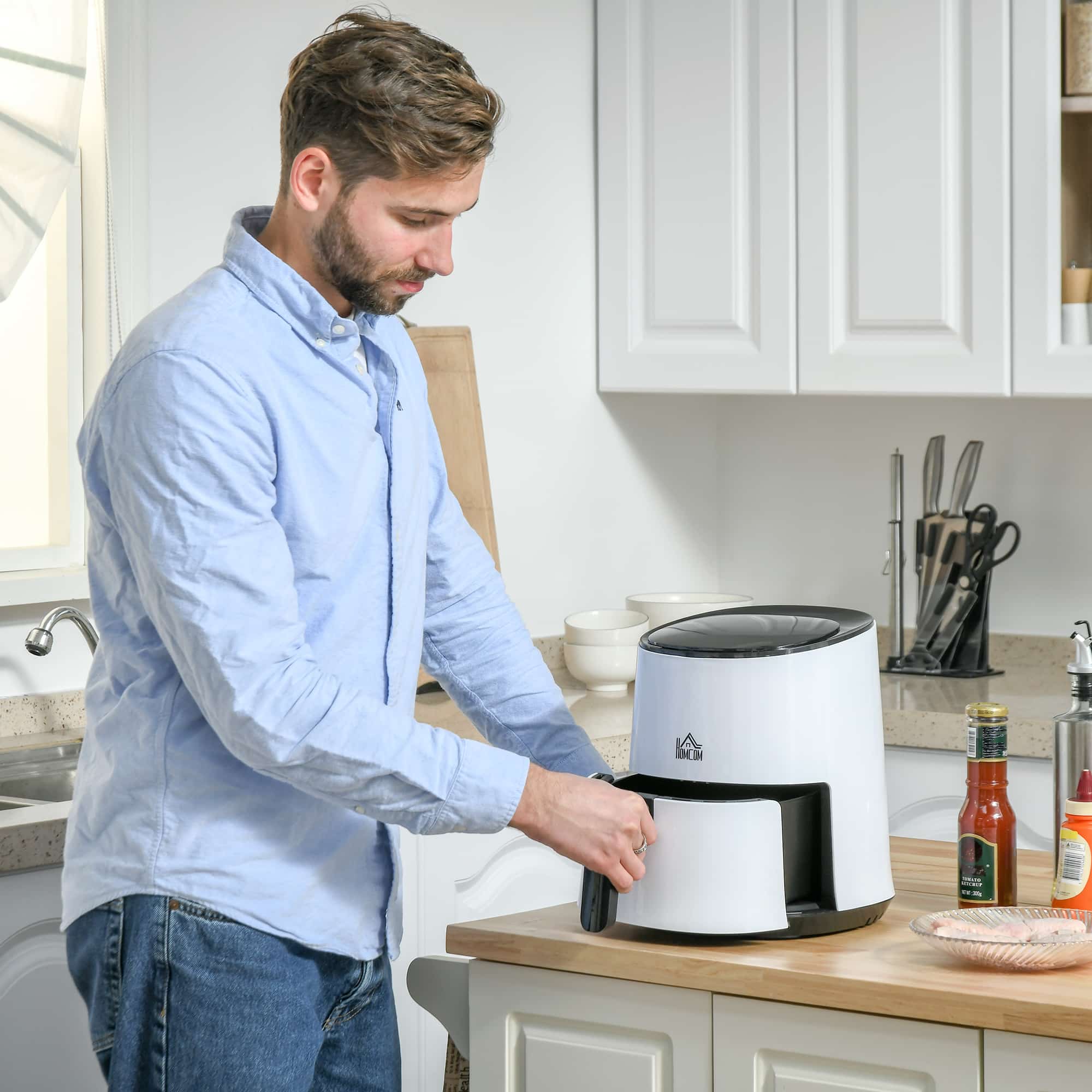 Airfryer – Philips - 2,5 liter – 1300W - wit/zwart