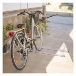 Fietsenrek - Flip-Park - Vloer- en wandmontage - Zilverkleurig