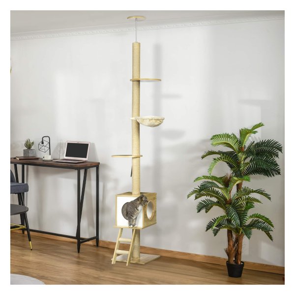 Kattenboom - DeluxePets - Kattenhuis – Hangmat - Beige