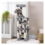 Klimpaal - Kattenparadijs - Kattenspeeltoren - Hangmat - Grijs