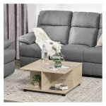 Salontafel - Moderne woonkamertafel - Twee uittrekladen - Opbergruimte - Grijs
