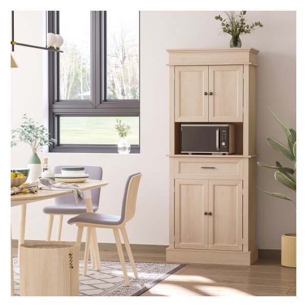 Eetkamerkast – LuxeHome – Verstelbare planken – Kantelbeveiliging - Eikenhoutkleur
