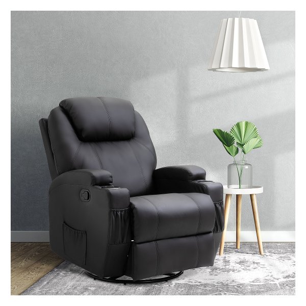 Elektrische Relaxfauteuil - Luxe - TV-functie - Zwart