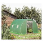 Polytunnel - Loopbaar - 4 raamkas - Donkergroen