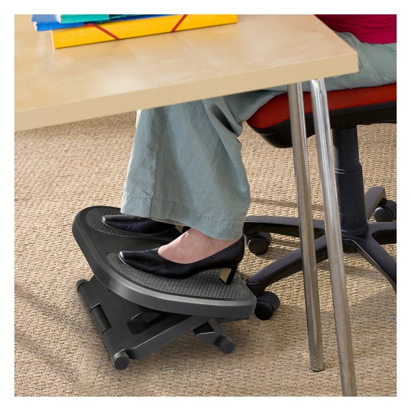 Voetensteunverstelbaar - Ergonomisch comfort - 3 hoogteposities - Zwart