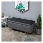 Opbergbank - ComfortLiving - Stijlvol - Ruimtebesparend - Donkergrijs