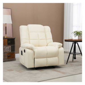 Ontspanningsstoel - ComfortPro - Massagefunctie – TV-functie – Crème