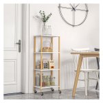 Serveerwagen - Multifunctionele Trolley - Stijlvolle Opbergkar - Zwart