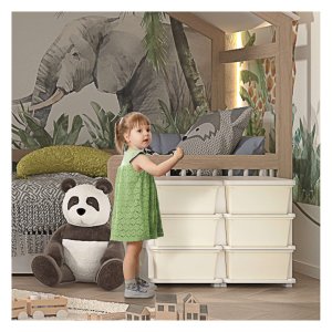Speelgoedopbergkast - KidsFun - Ruimtebesparend - Veelzijdig - Blauw