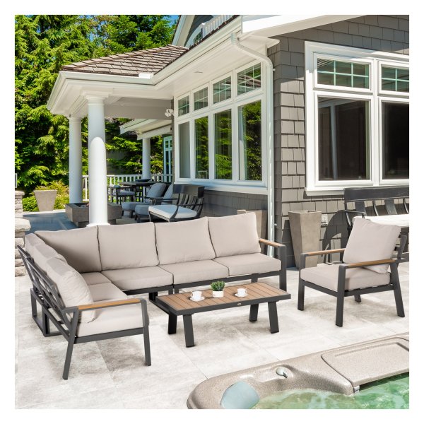 Tuinmeubel - Luxe Comfort - Aluminium Frame - Crème Wit