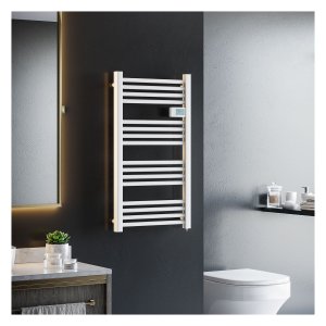 Handdoekradiator – Zaza Home - 16 verwarmingsstaven – Oververhittingsbeveiliging - Wit