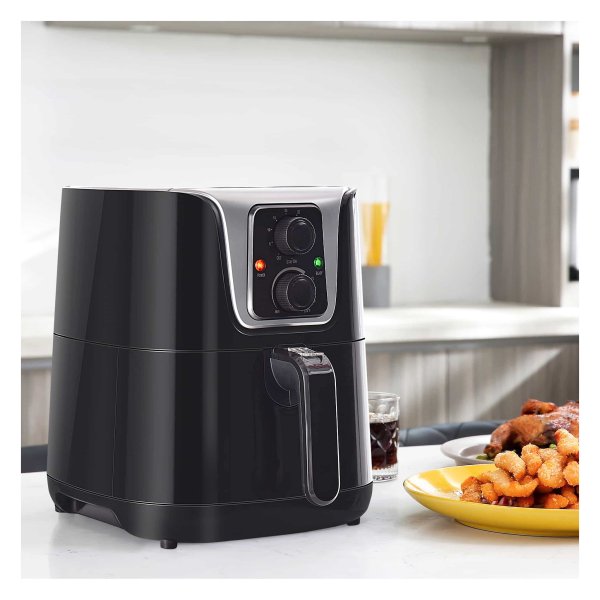 Airfryer – Philips - Dubbele knopregeling – Snel luchtcirculatiesysteem - Zwart