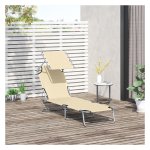 Ligstoel – - Verstelbaar - Waterbestendig - Blauw