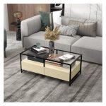 Salontafel – ModernHome - Met lade – Opbergruimte - Grijs