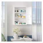 Muurmedicijnkastje – StaalCraft – Met slot – Wit