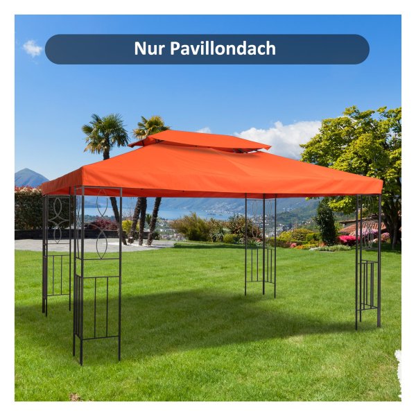 Dakzeil - Metalen tuinpaviljoen - Waterdicht - Grijs