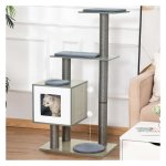 Krabpaal - Luxe kattenparadijs - Speelballetje - Grijs