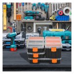 Opbergdozen - Multifunctioneel - Plastic - Oranje & zwart