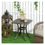 Tuinsalontafel - Tuinmeubelen - Overkoepeld gat - Brons