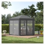 Tuinpaviljoen - Zaza Home - Muggennet - 6-Zijdig - Grijs