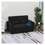 Bankstel - ComfortLife - slaapbank – verstelbare armleuning - zwart