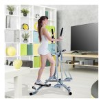 Crosstrainer – SportyLife - Ergometer – LCD-display - zilver