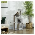 Krabmeubel - LuxeKrab - Kattenhol - Speelkolom - Lichtgrijs