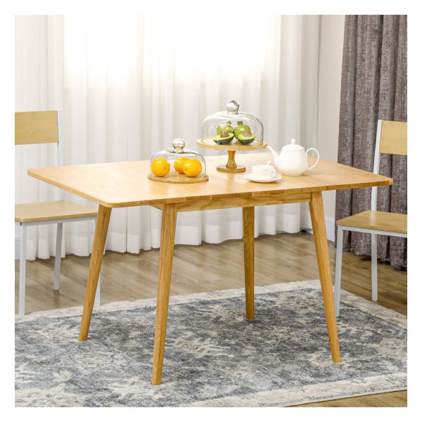Eettafel - Zaza Home - Uitbreidbaar - Hout - Bruin