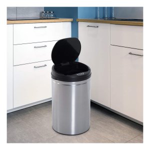 Ronde 30L automatische sensor prullenbak van roestvrij staal met/ zonder binnenemmer