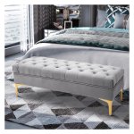 Bedbank - ComfortPlus - Met hoge poten - Lichtgrijs