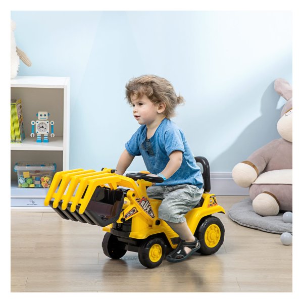 Falk JCB graafmachine met deksel-zitje en helm - 3016200001355