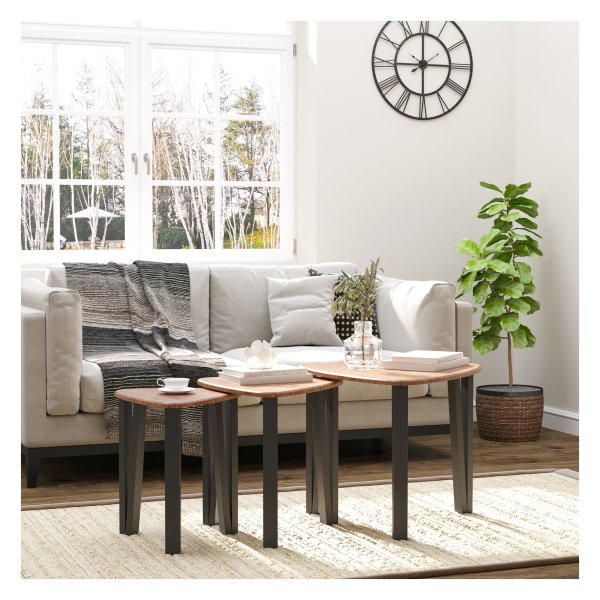 Salontafels - TrendyLiving - Stijlvol design - Natuur+Zwart