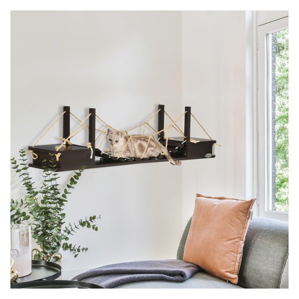 Krabmeubel – Klimmuur - Wandplank – Bruin