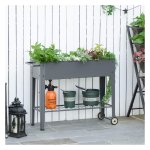 Plantenbakrolletje - Tuinplezier - Verrijdbaar - Grijs