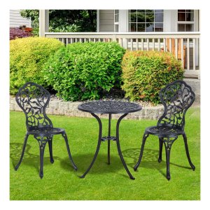 Balkonset – Luna - Ruimtebesparend – Weerbestendig - Grijs