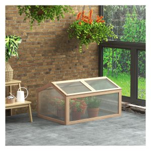 Vroegbed-kas – PlantGenius - Weerbestendig – Natuurlijke uitstraling - Houtkleur