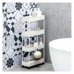 Keukenwagen - TrendyHome - 4 niveaus - Opbergrek - Wit