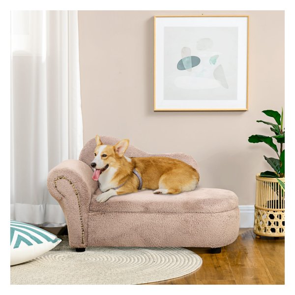 Huisdierenbank - LuxePet - Verborgen opbergruimte - Stevig - Beige