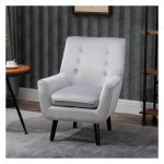Retrostoel - Zaza Home - Comfortabele en stijlvolle - Grijs
