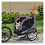 Fietskar - Hondenvervoerder - Grijs/Zwart