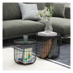 Salontafelset - NordicDesign - Opbergruimte - Staalzwart