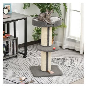 Krabpaal - Play Tree - Sisal - Grijs