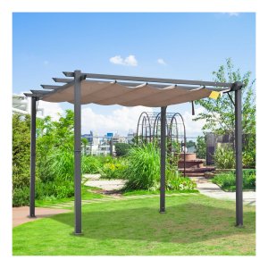Terrasoverkapping - LuxeZon - Zonnedak - Aluminium/antracietgrijs